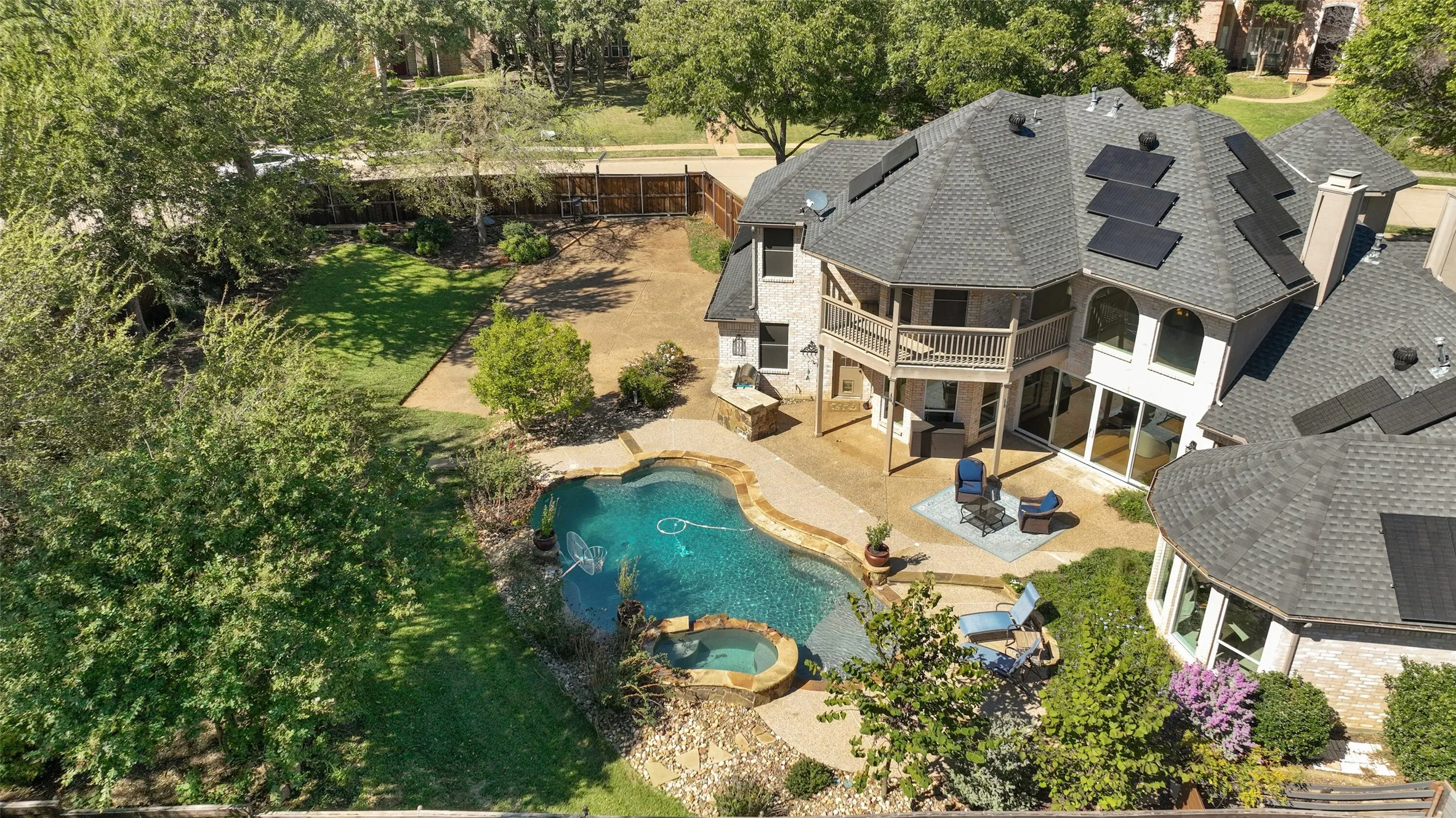 Aerial view of the lot!