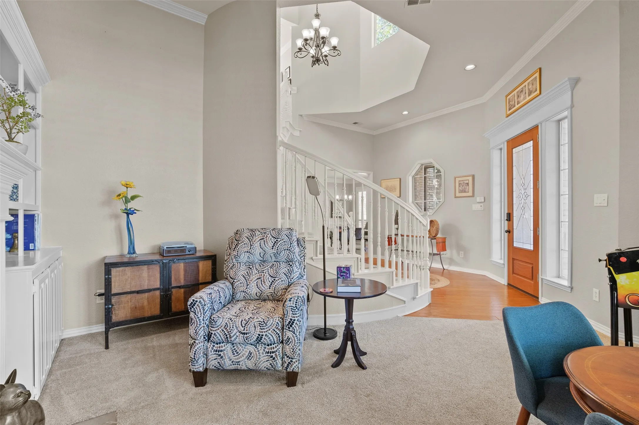Formal Living room with Fireplace!