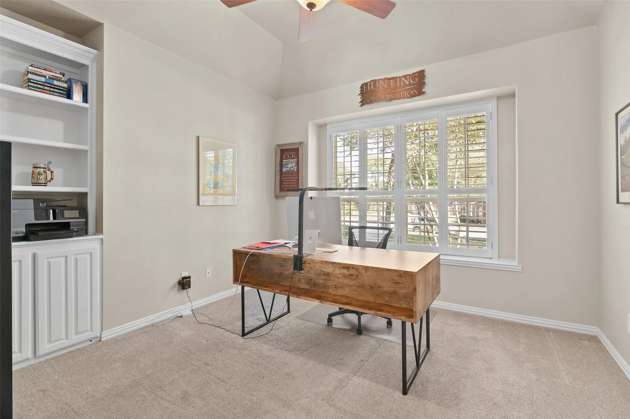 Secondary bedroom that is currently being used as a study!