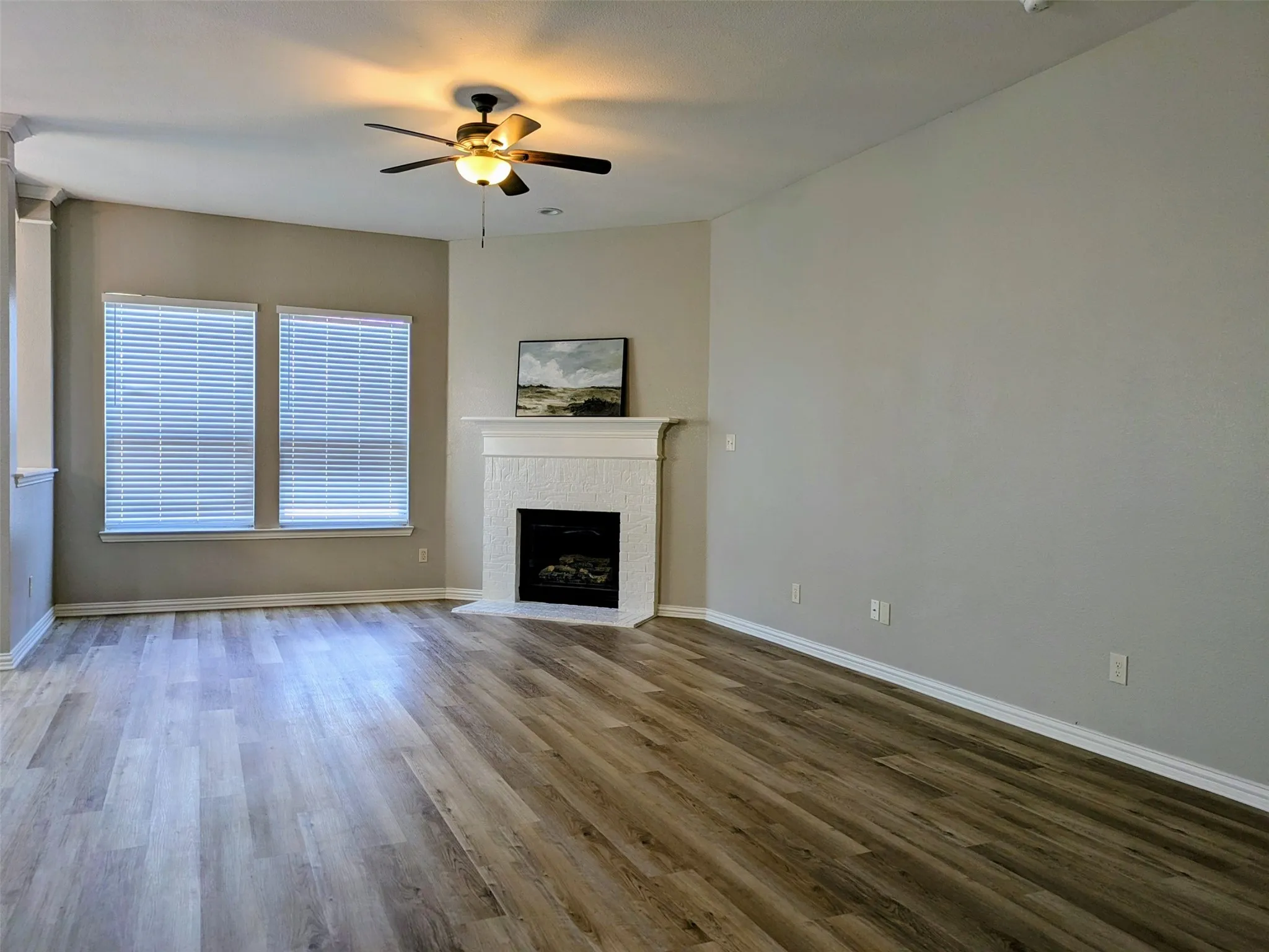 Living Room with gas fireplace