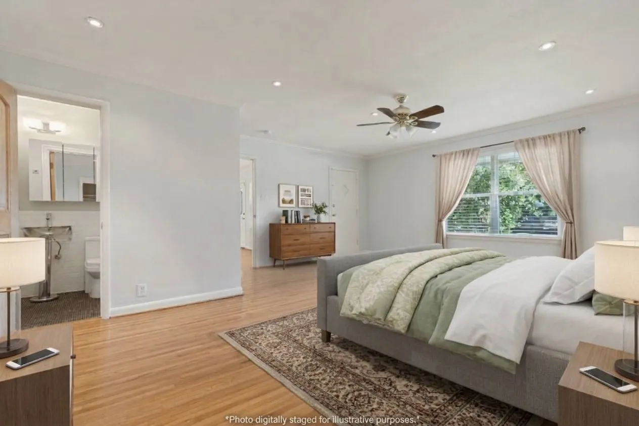 primary bedroom with ensuite bath