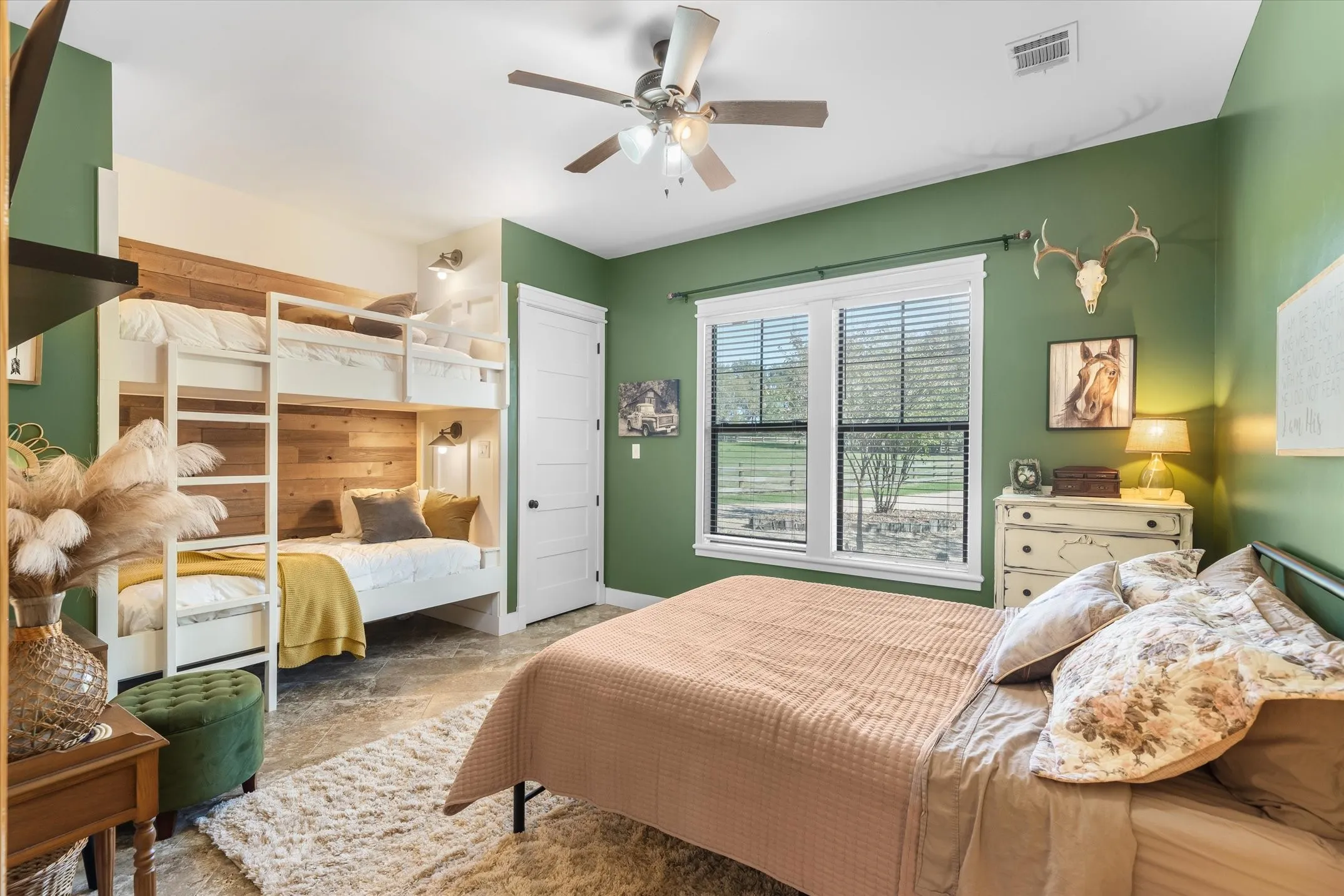 Bedroom 2 fun built in bunks!  This is a great private guest room