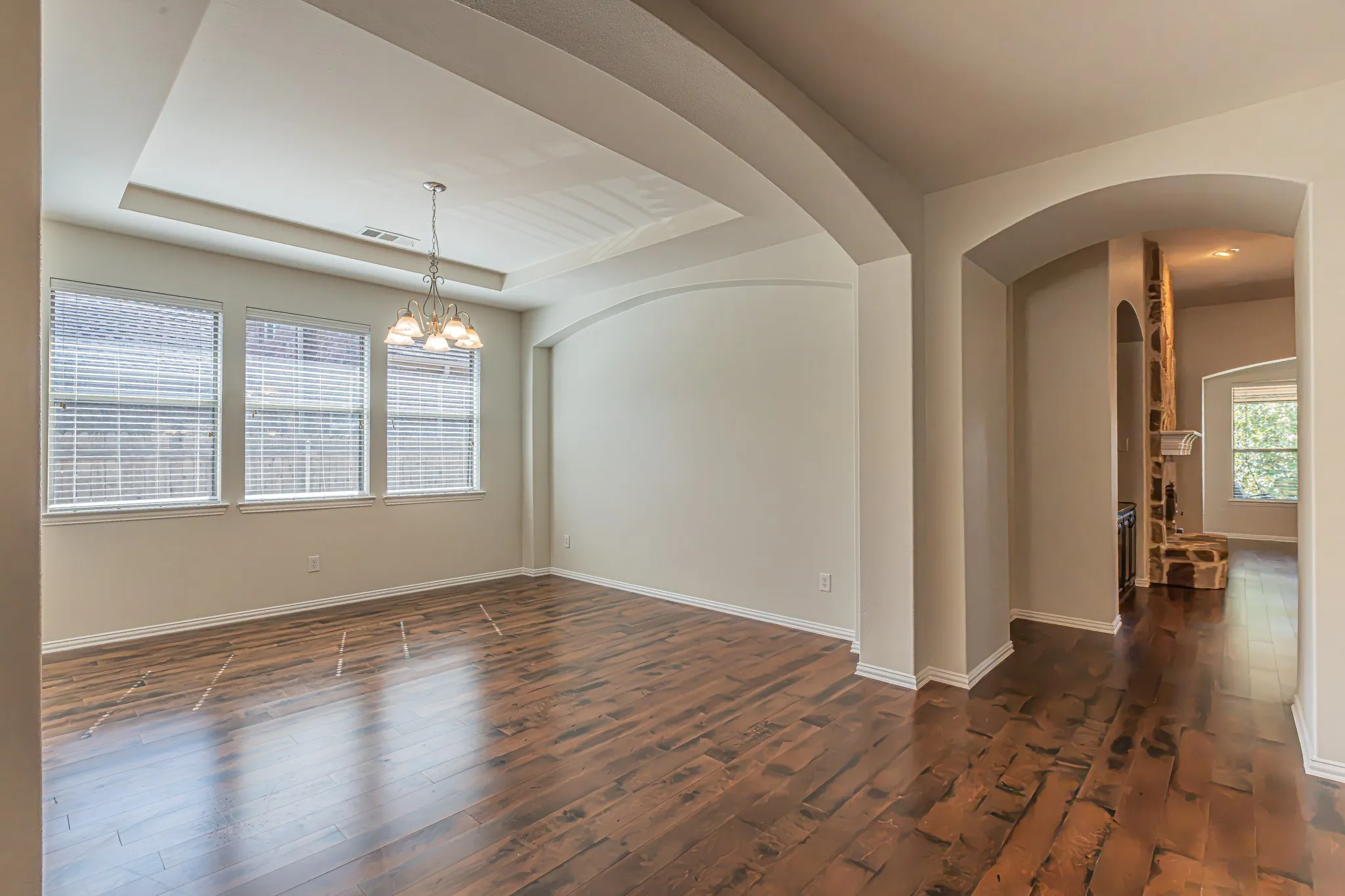 OR dining OR large study! Multi-pane windows, and arched architectural openings