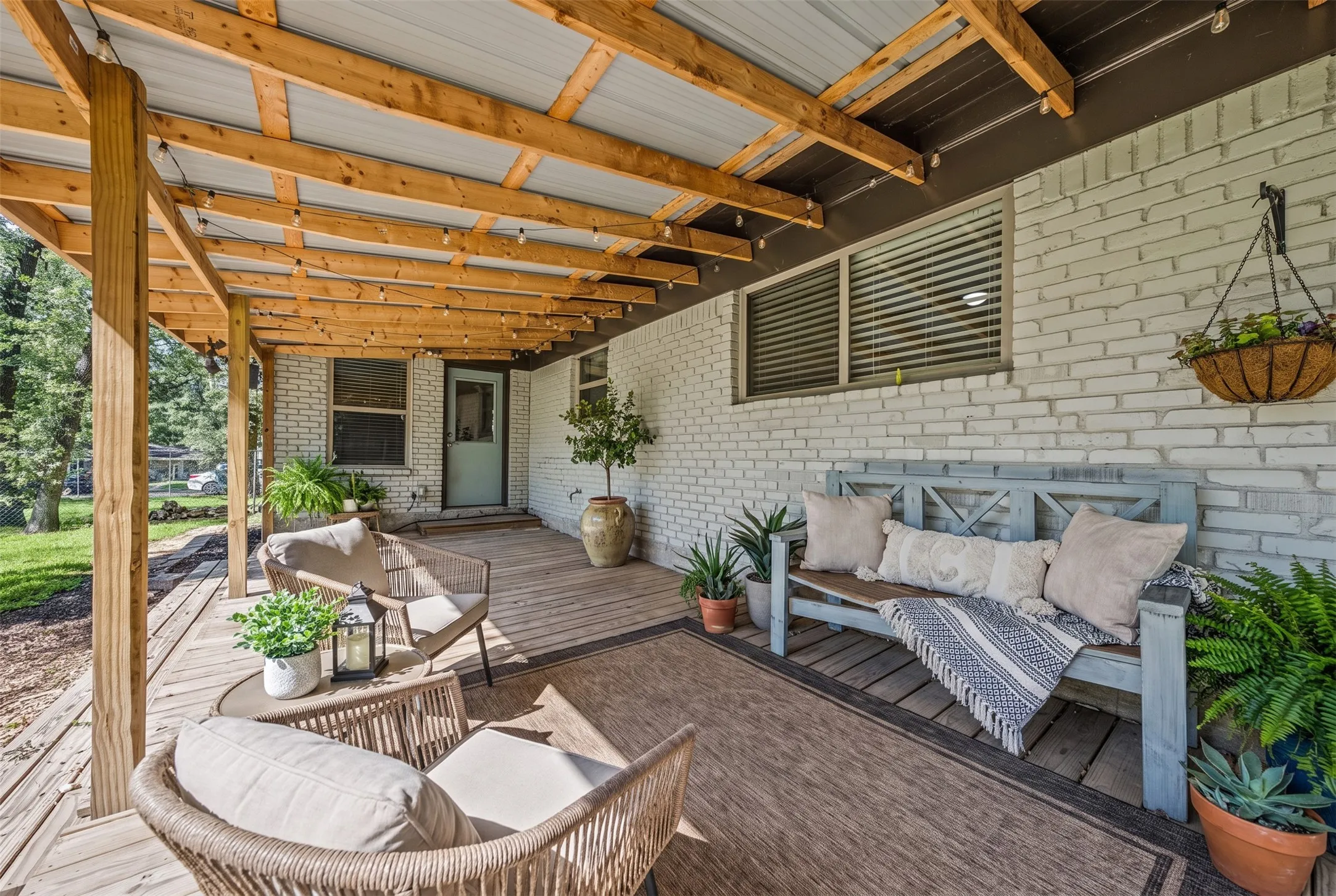 Covered Patio Deck, virtually staged.