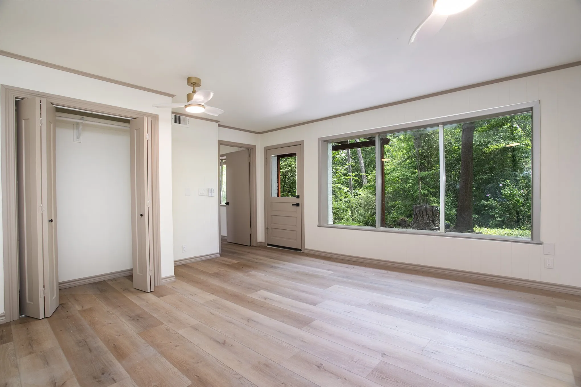 Downstairs bedroom and closet