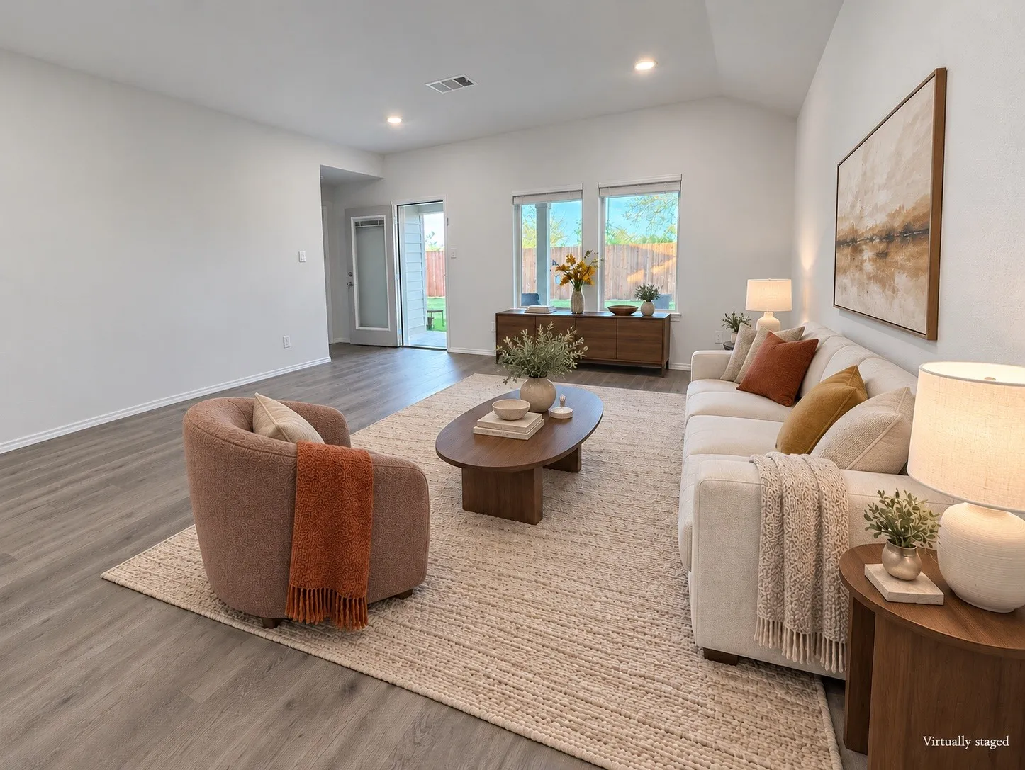 Living Room Virtually Staged