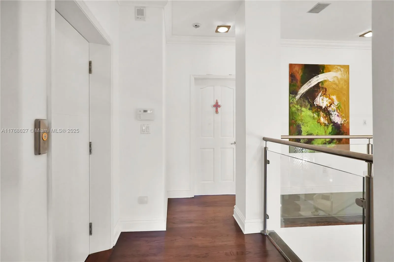 Second-floor entrance to elevator.