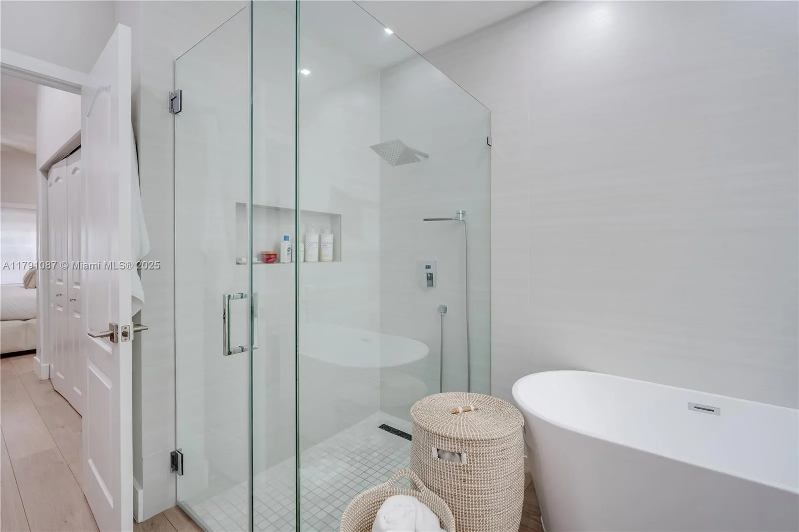 Separate shower and tub *