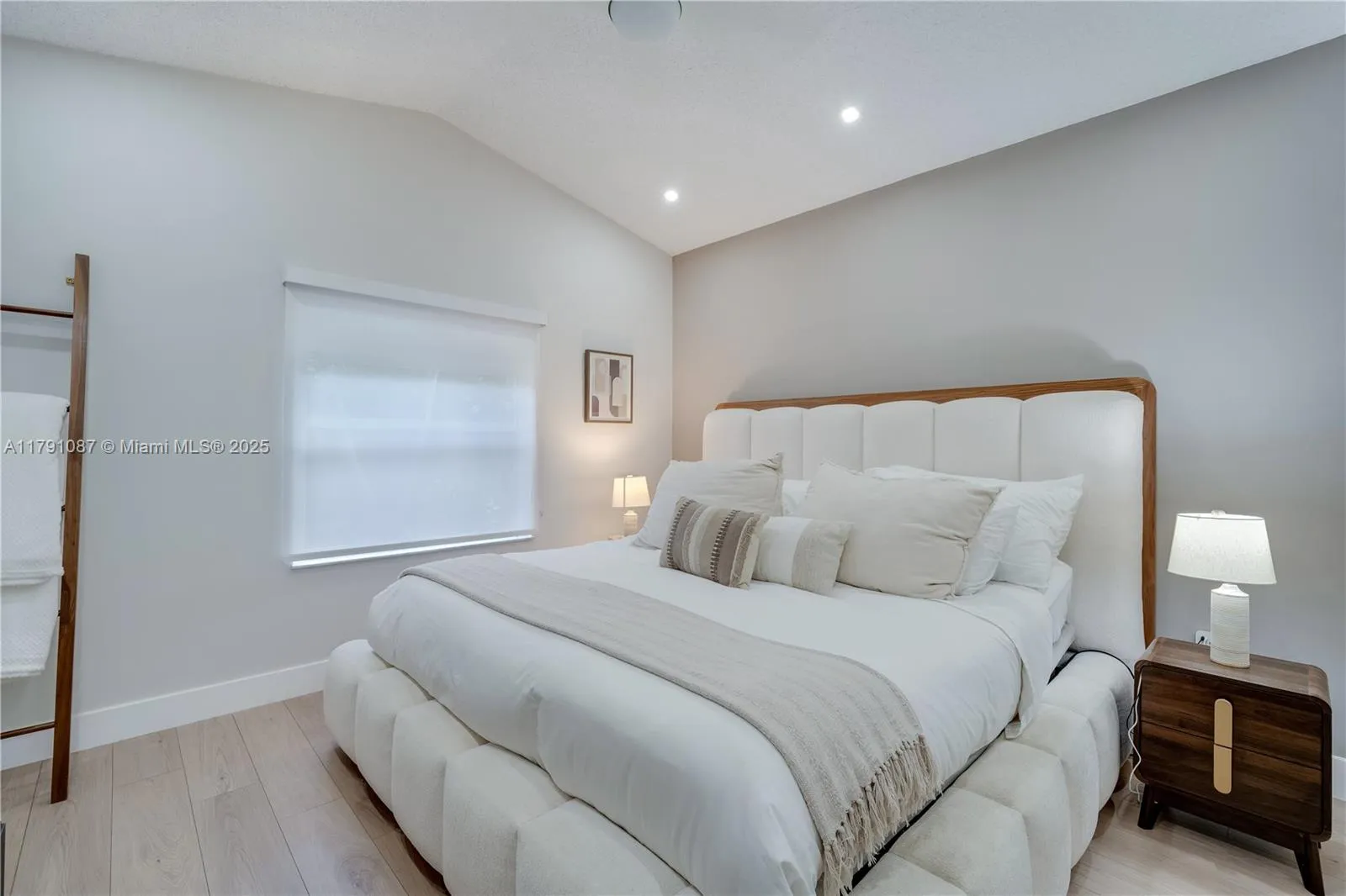 Main bedroom painted in soft colors *