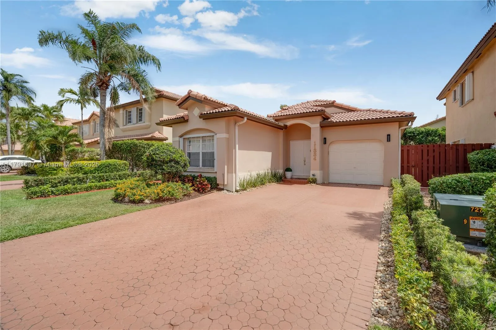 Spacious driveway & nicely landscaped