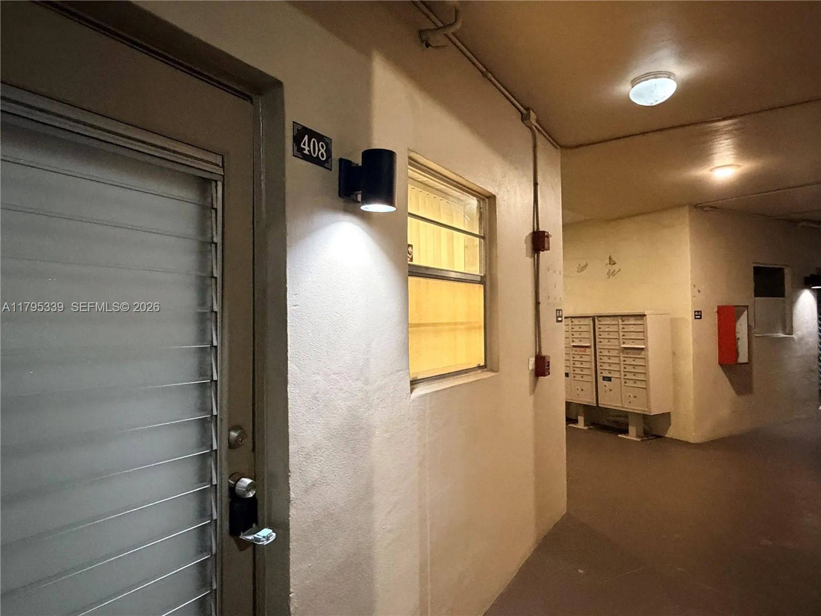 Close to mailboxes, bulletin boards, trash, laundry.