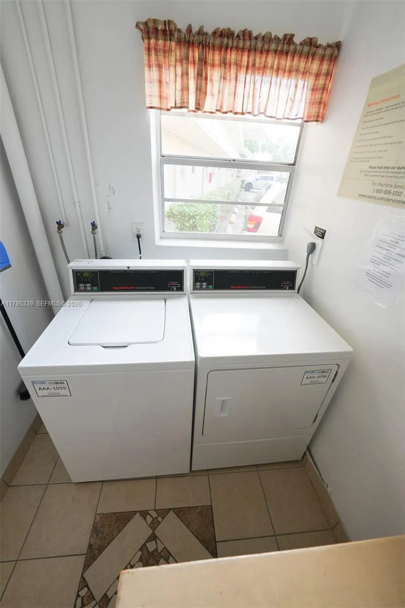 laundry room next to elevator very close to the unit