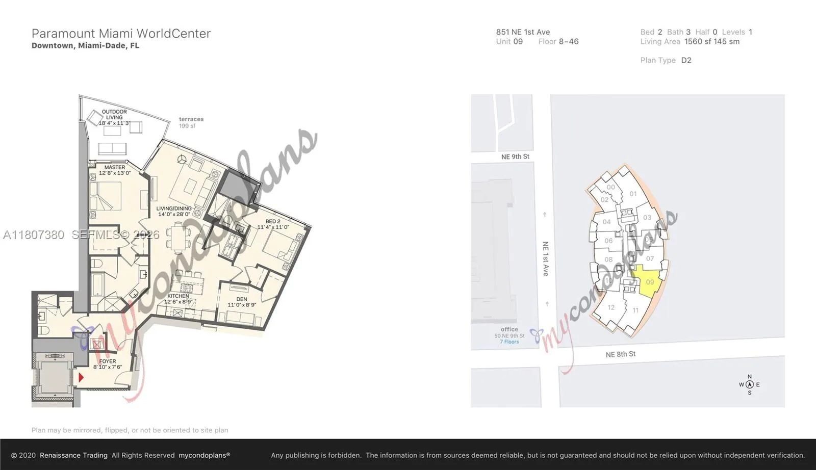 851 Ne 1st Ave 1409, Miami, Florida 33132, Miami, Florida 33132, 2 Bedrooms Bedrooms, ,3 BathroomsBathrooms,Residential,For Sale,851 Ne 1st Ave 1409, Miami, Florida 33132,A11807380