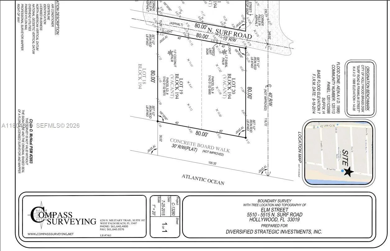 5515 N Surf Rd, Hollywood, Florida 33019, Hollywood, Florida 33019, ,Land,For Sale,5515 N Surf Rd, Hollywood, Florida 33019,A11804810