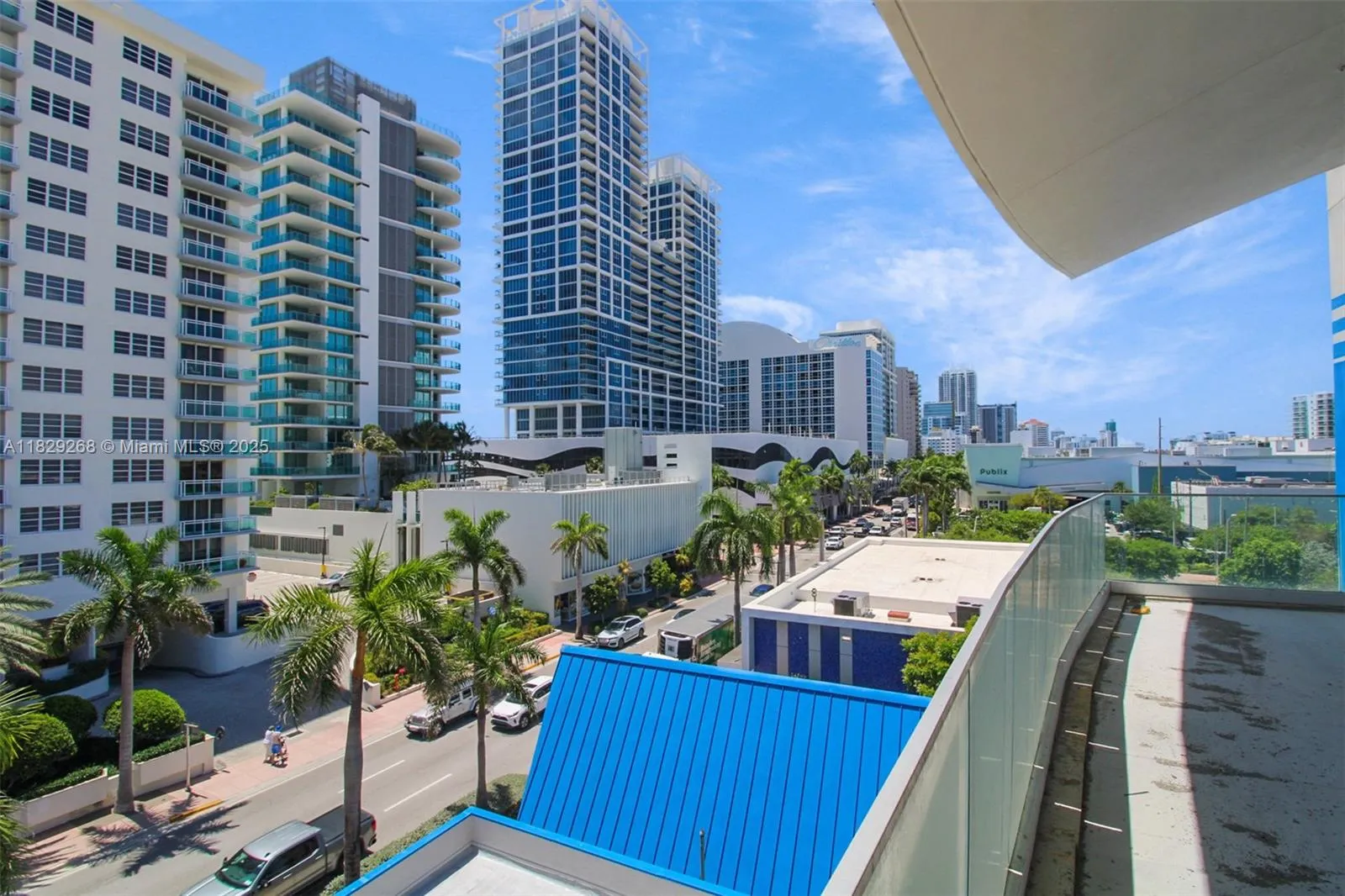 Walking distance to Publix and dining on the ground floor on Collins Ave.