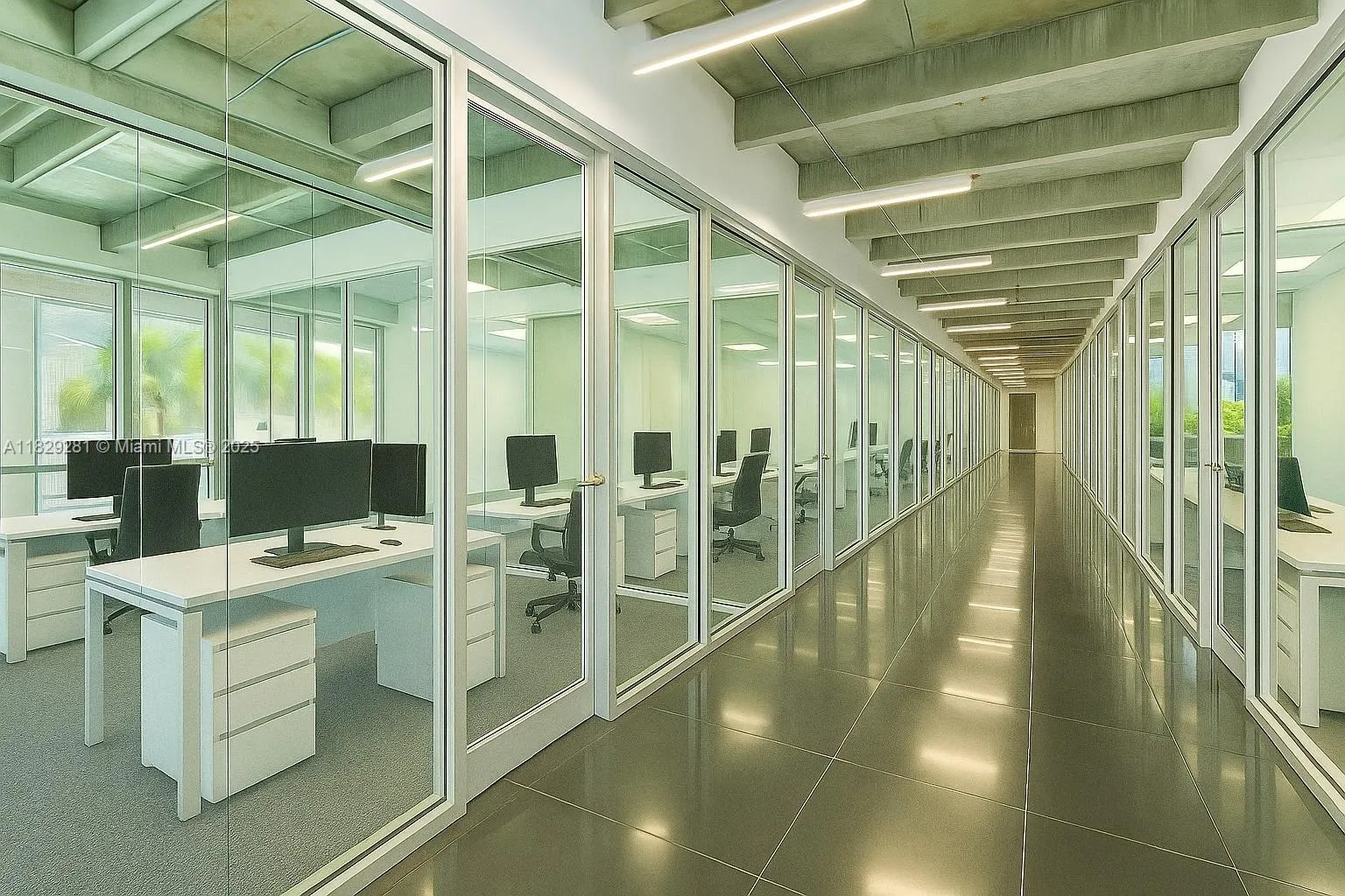 Conceptual rendered offices