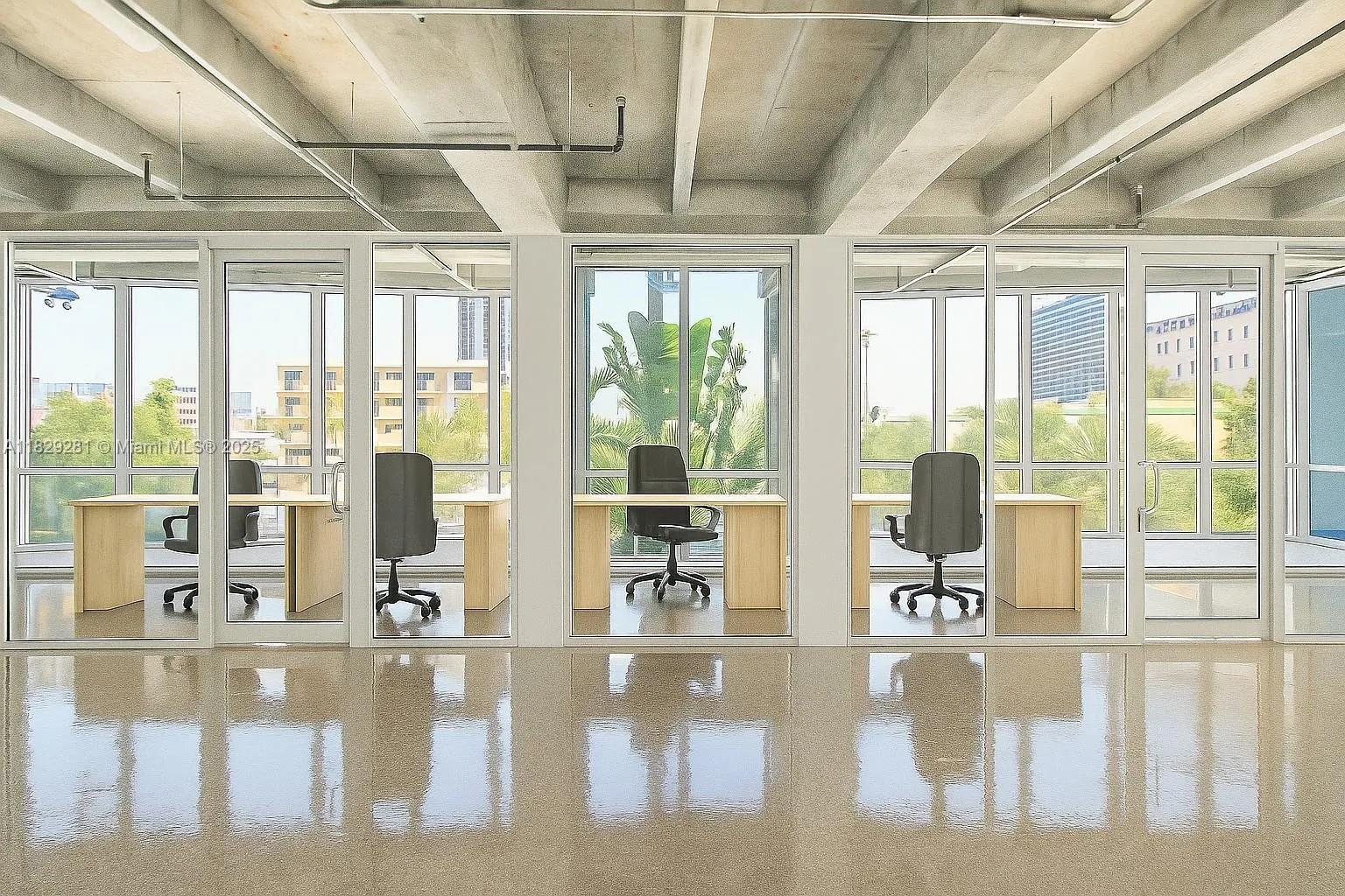 Visualized space rendered for conceptualizing your 2nd floor offices.