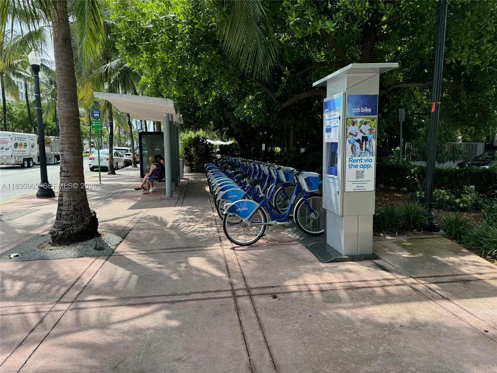 Corner Rental Bicycle Rack. Best way to get around South Beach.