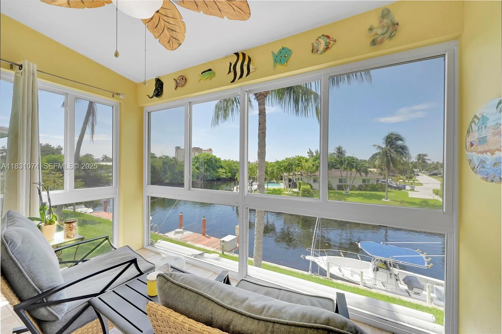 All season patio overlooking the water