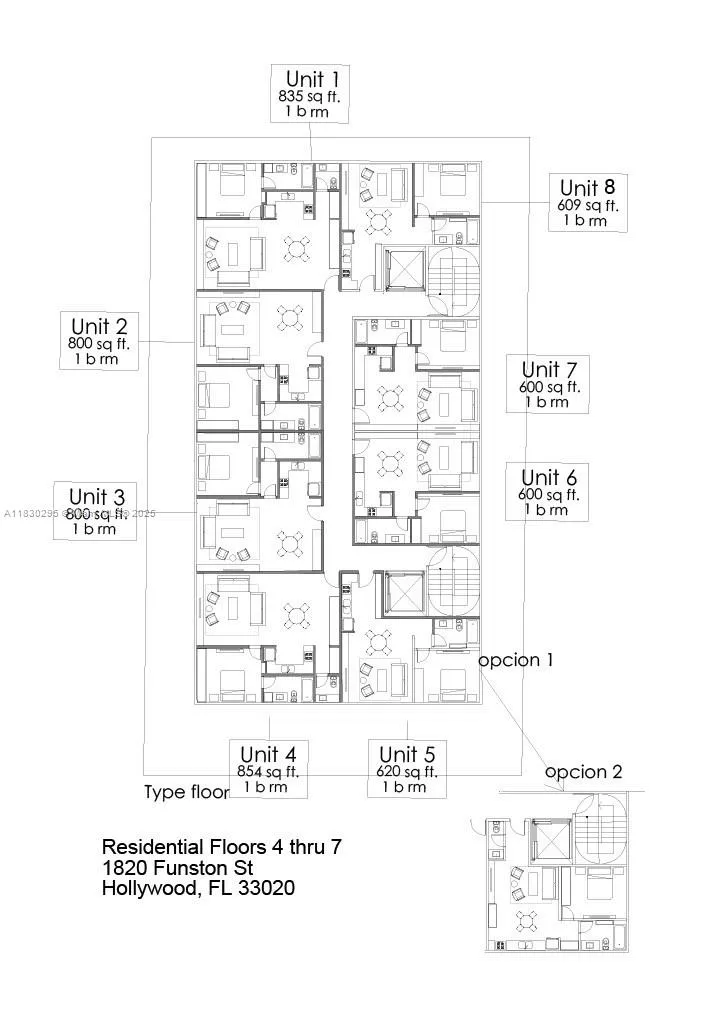 Residential units 4-7