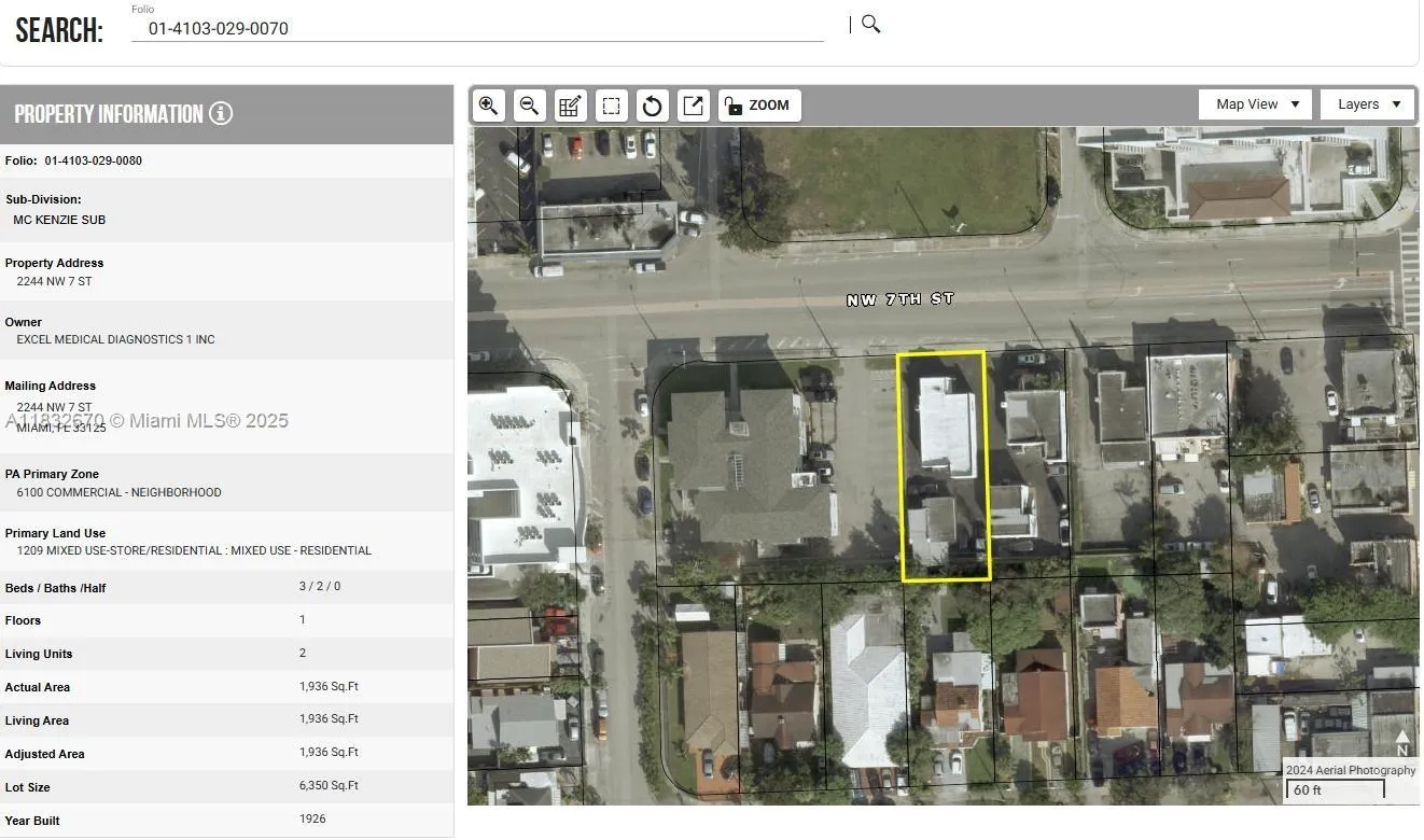 2244 Nw 7th St, Miami, Florida 33125, Miami, Florida 33125, ,Commercial Sale,For Sale,2244 Nw 7th St, Miami, Florida 33125,A11832670