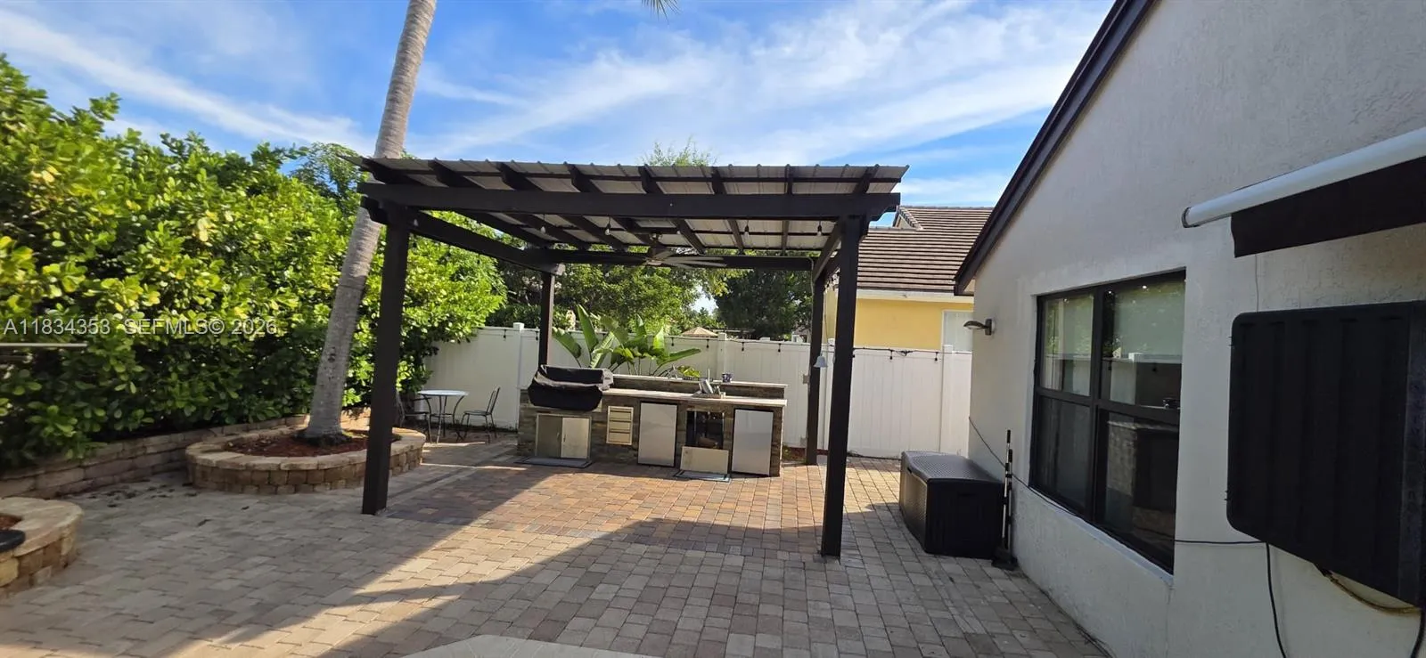 After Moving outdoor kitchen BBQ area