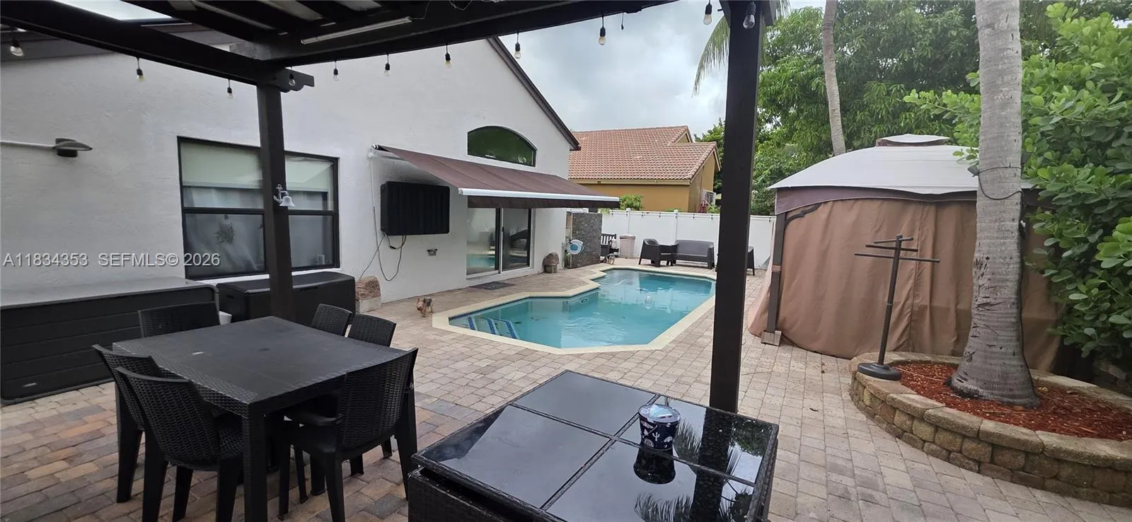 bbq area with outdoor kitchen