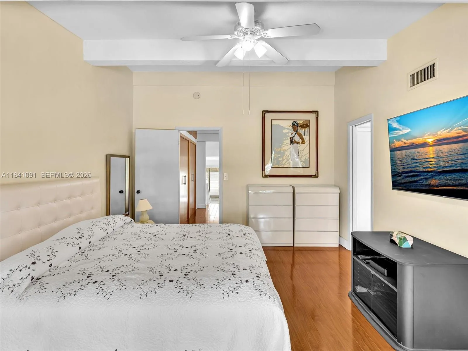Large Primary Bedroom opens to a balcony