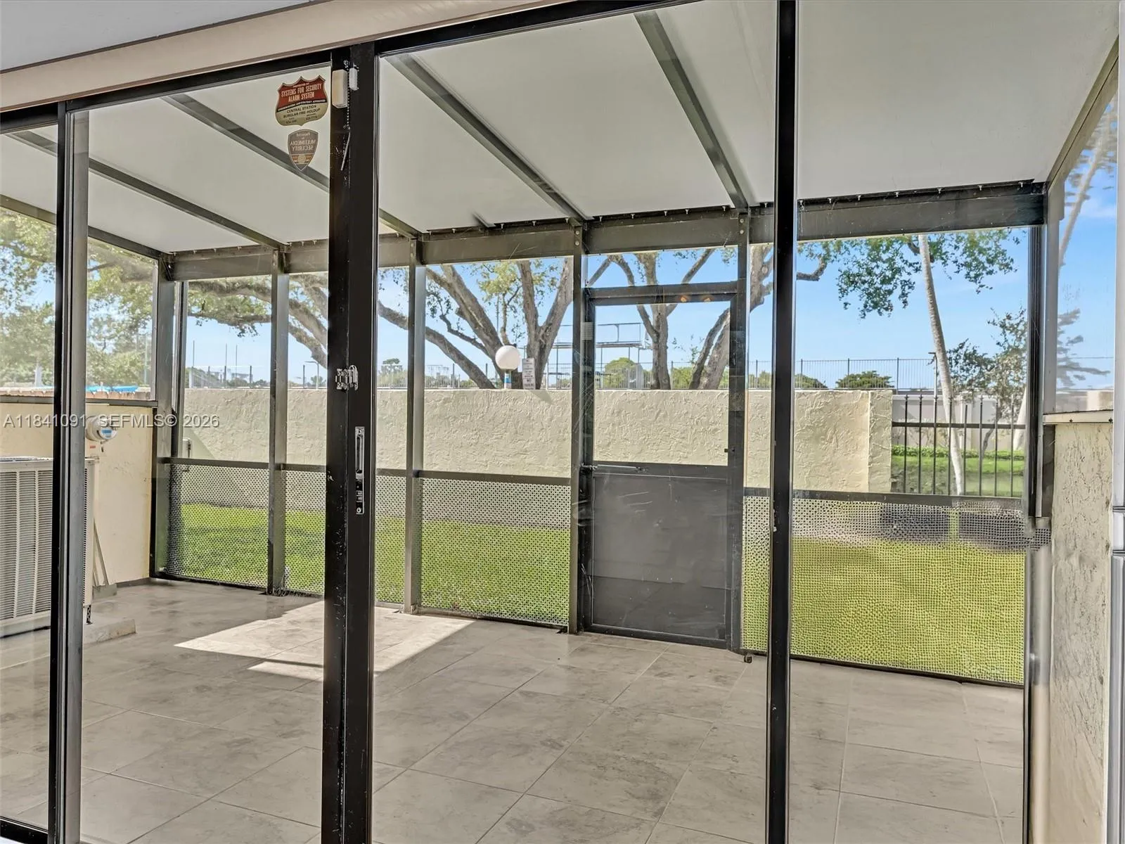 Enclosed Back Patio, enlarges covered area, Great for entertainig and relax