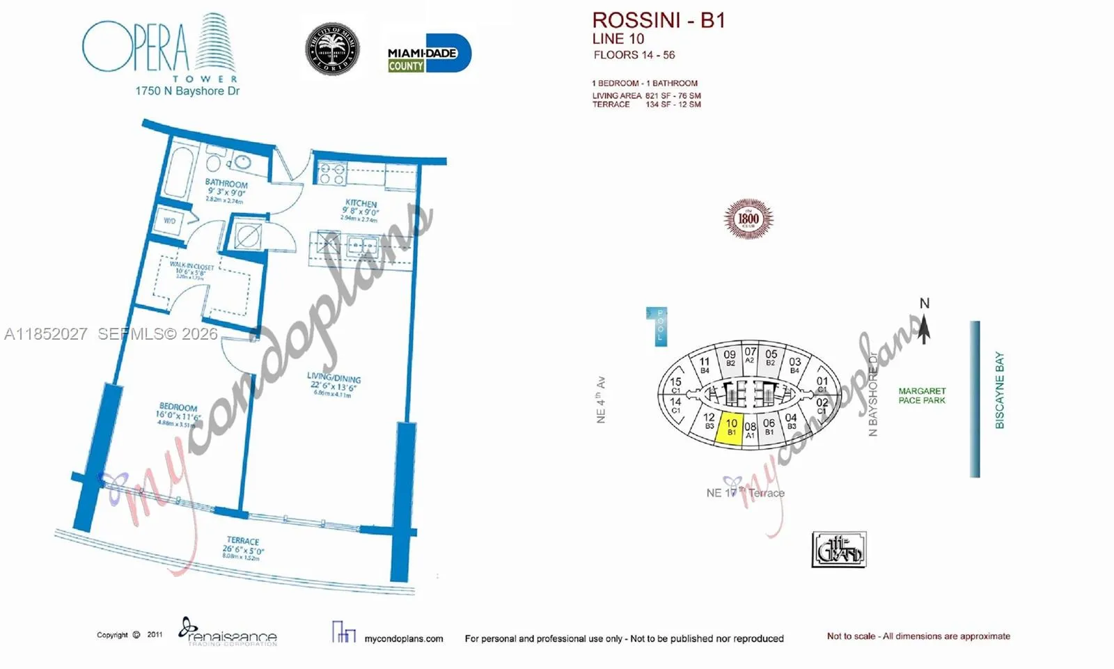 1750 N Bayshore Dr 2010, Miami, Florida 33132, Miami, Florida 33132, 1 Bedroom Bedrooms, ,1 BathroomBathrooms,Residential,For Sale,1750 N Bayshore Dr 2010, Miami, Florida 33132,A11852027