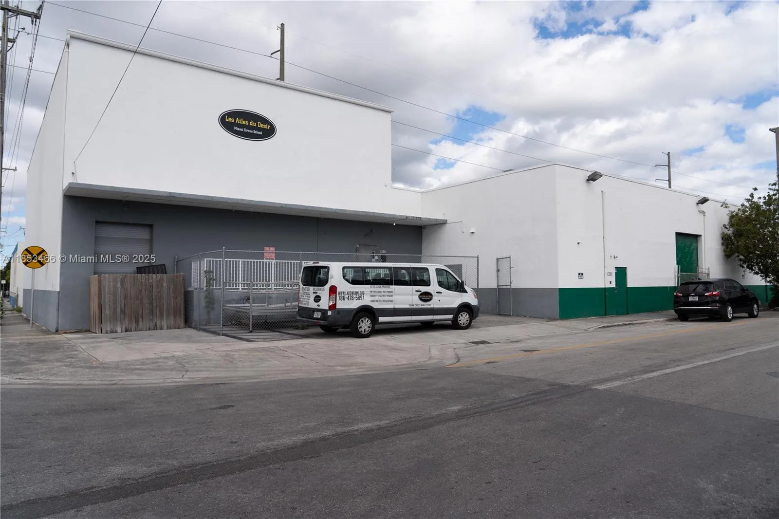 Front of the warehouse