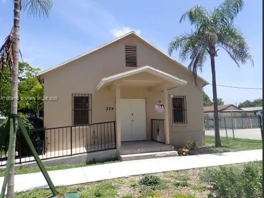 Church building at the end