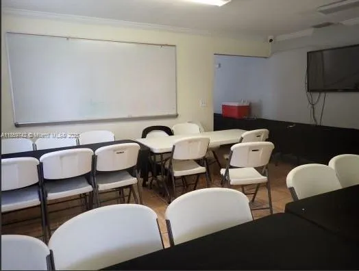 Inside the house used as a meeting room