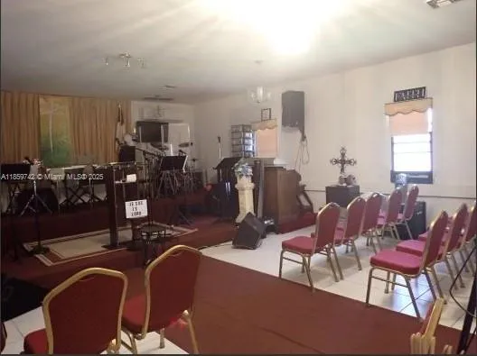 Internal view of church on the corner