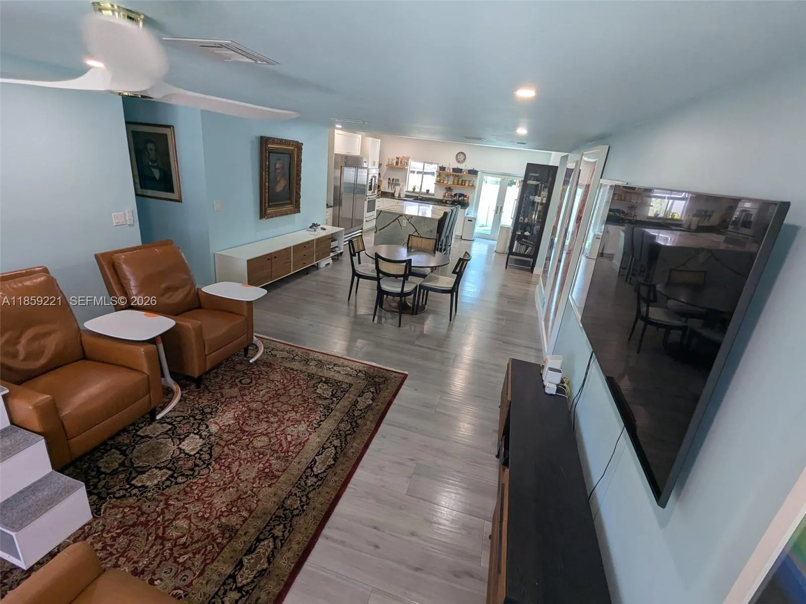 Modern, open-concept layout.