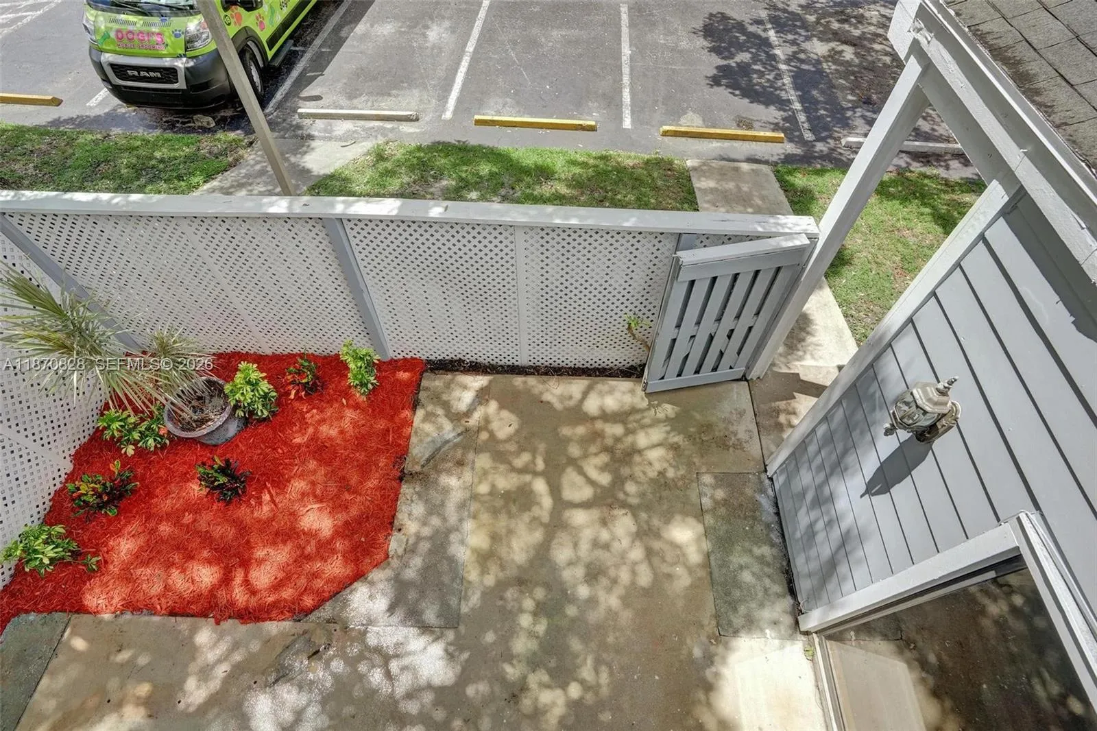 Private front yard/porch