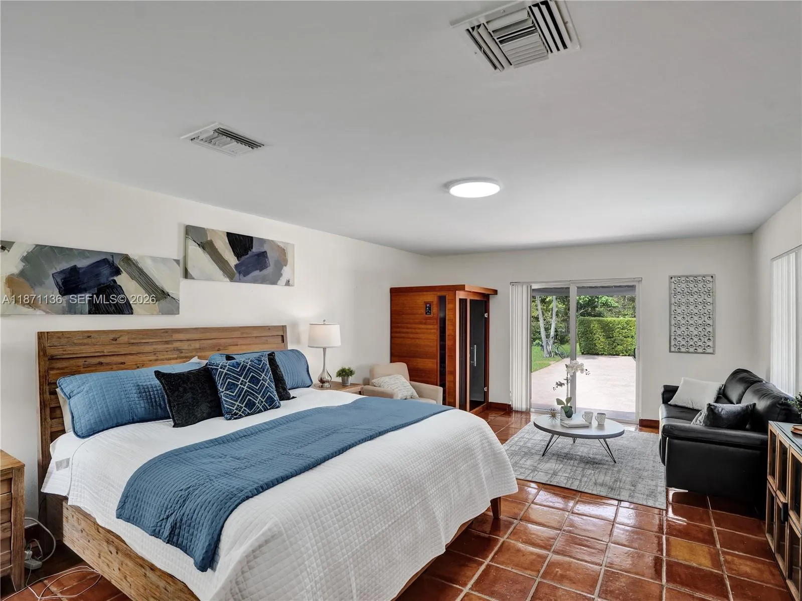 Sauna incorporated into Primary Bedroom