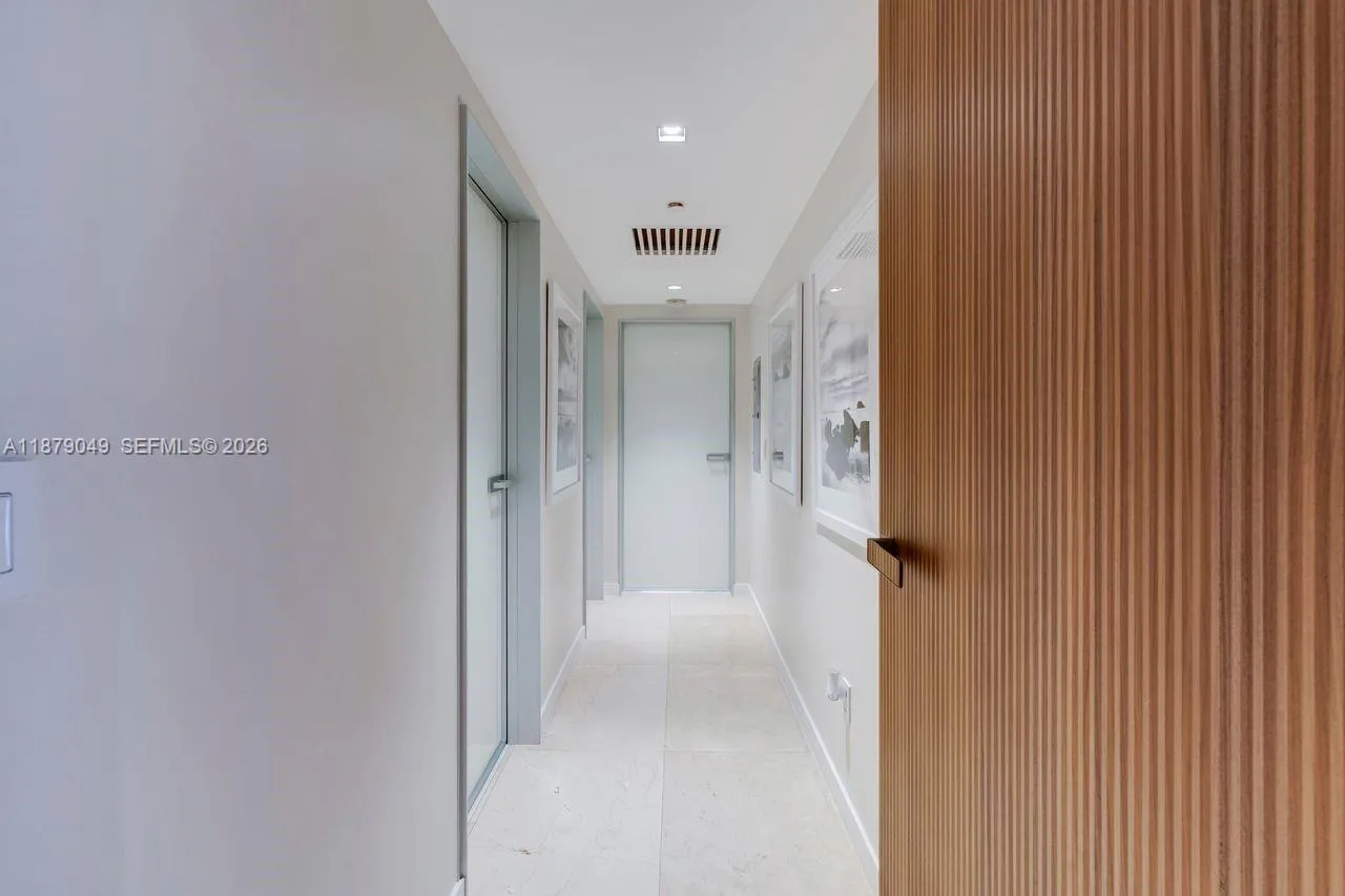 Hallway to second and third bedrooms
