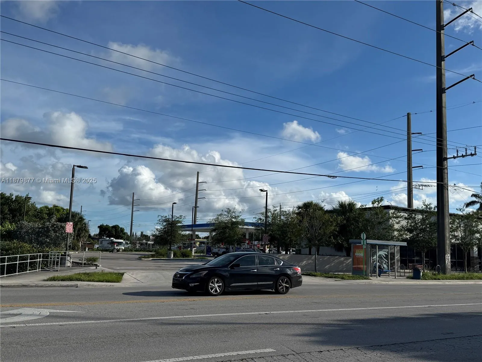 Across Busy Gas Station