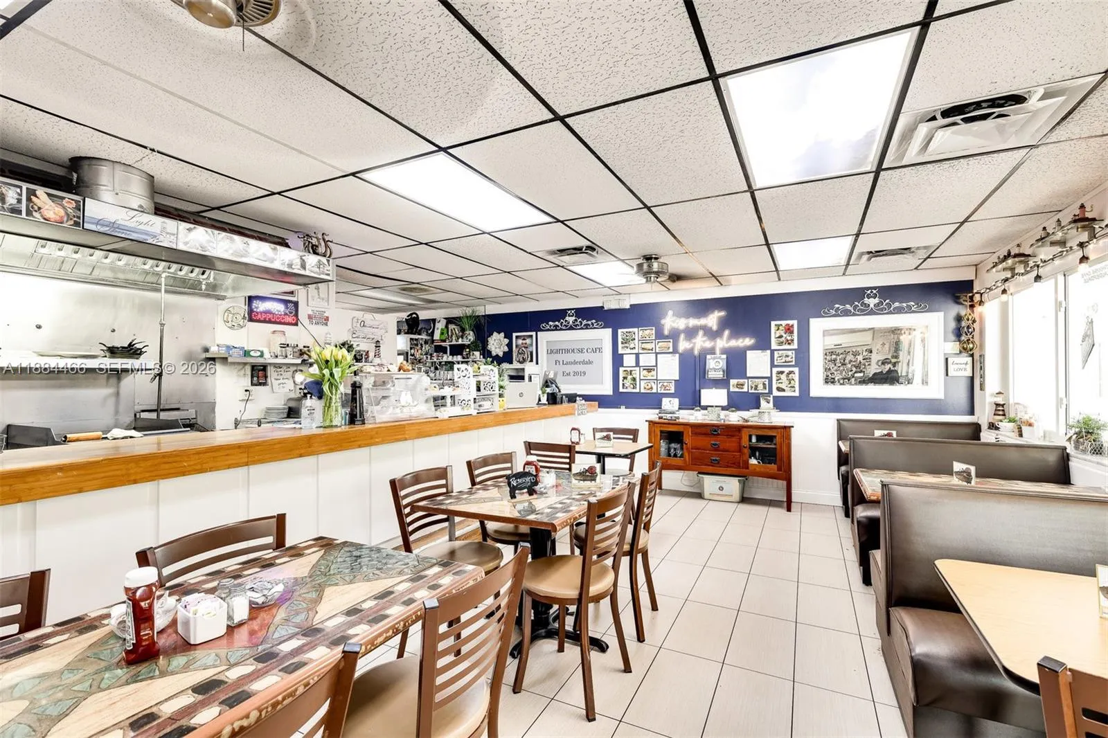 On premises, stop by The New Lighthouse Caffe. Come enjoy breakfast or Lunch. 4.8 on google reviews.