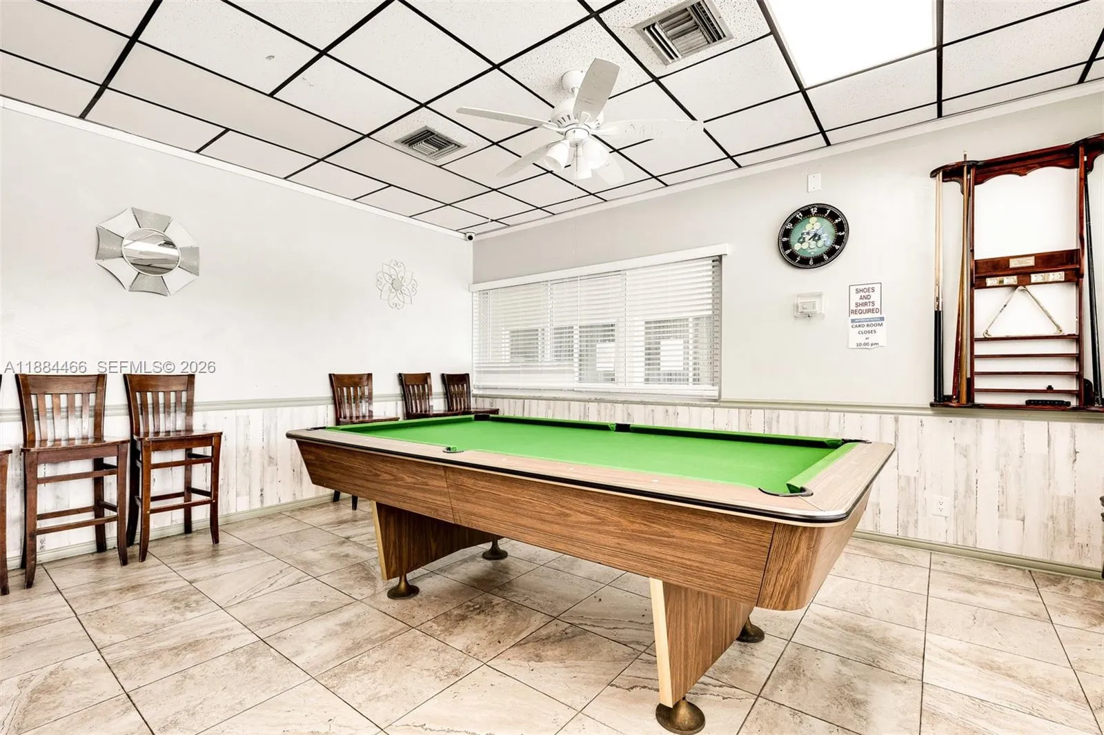 Billiard room
