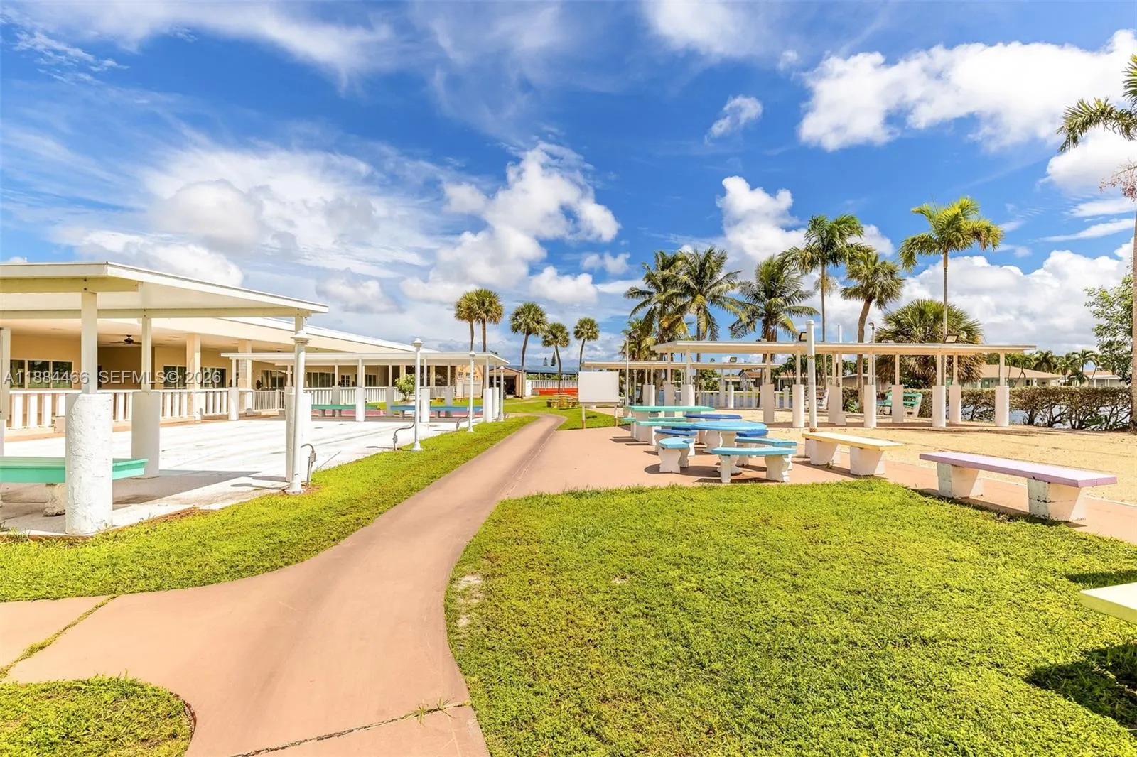 Let the games begin! Shuffle board and Bocci Ball courts