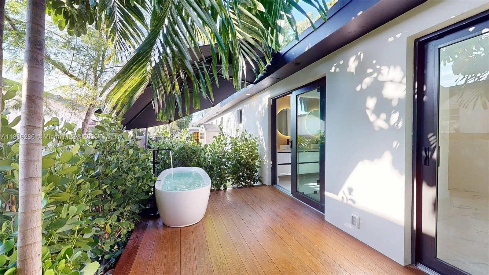 Enjoy your secluted oasis, accessible only from the Primary Bedroom & Bathroom...