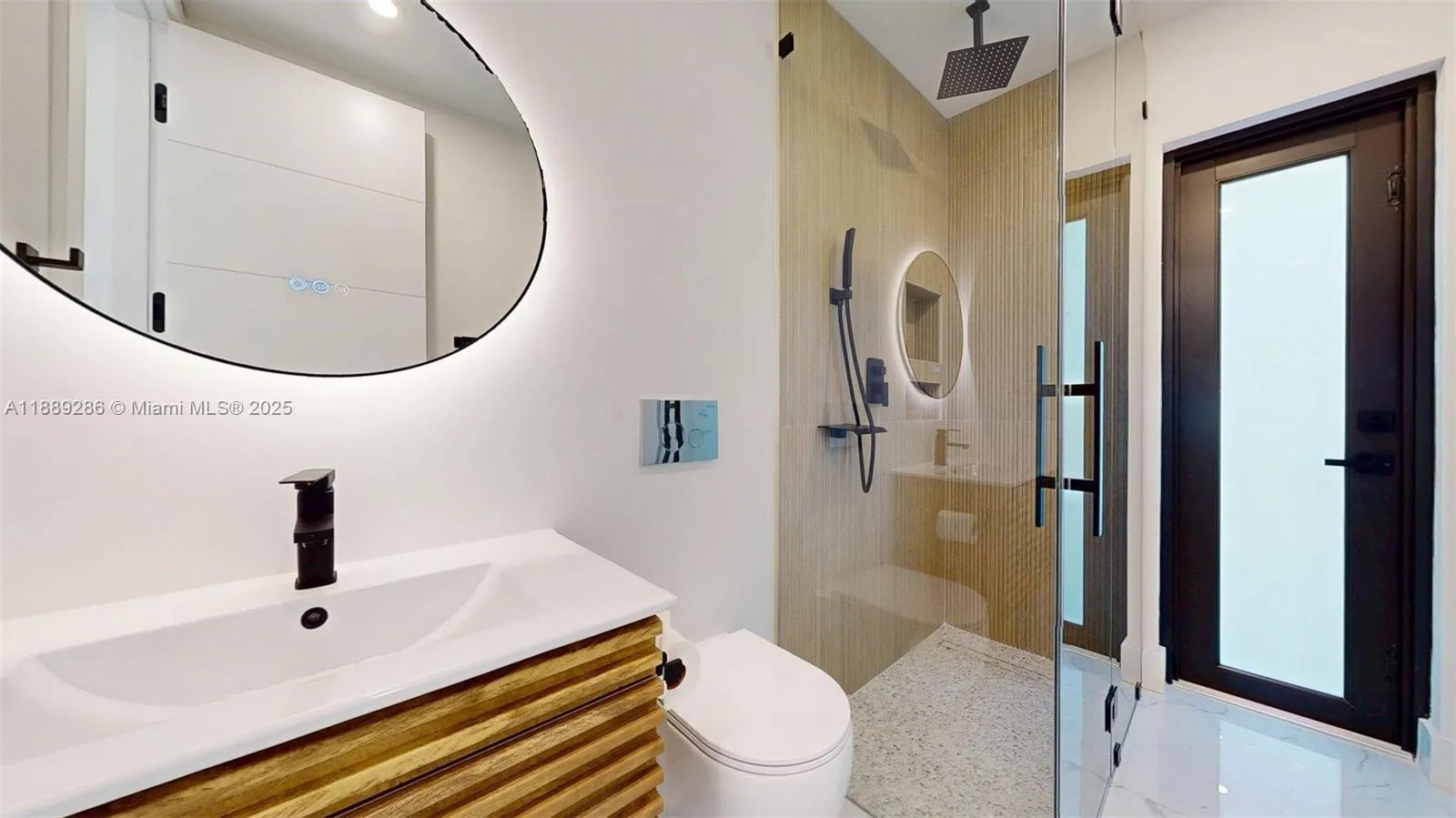 3rd Bathroom, by 3Rd Bedroom, with door to the outside patio, can be used as a \"Cabana\" Bathroom