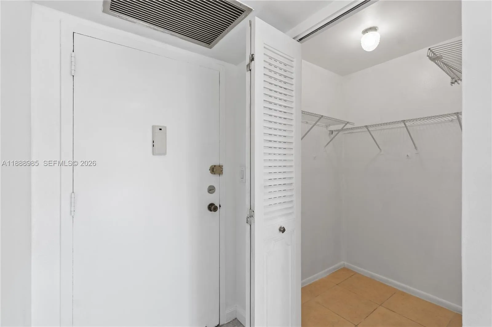 Entry closet