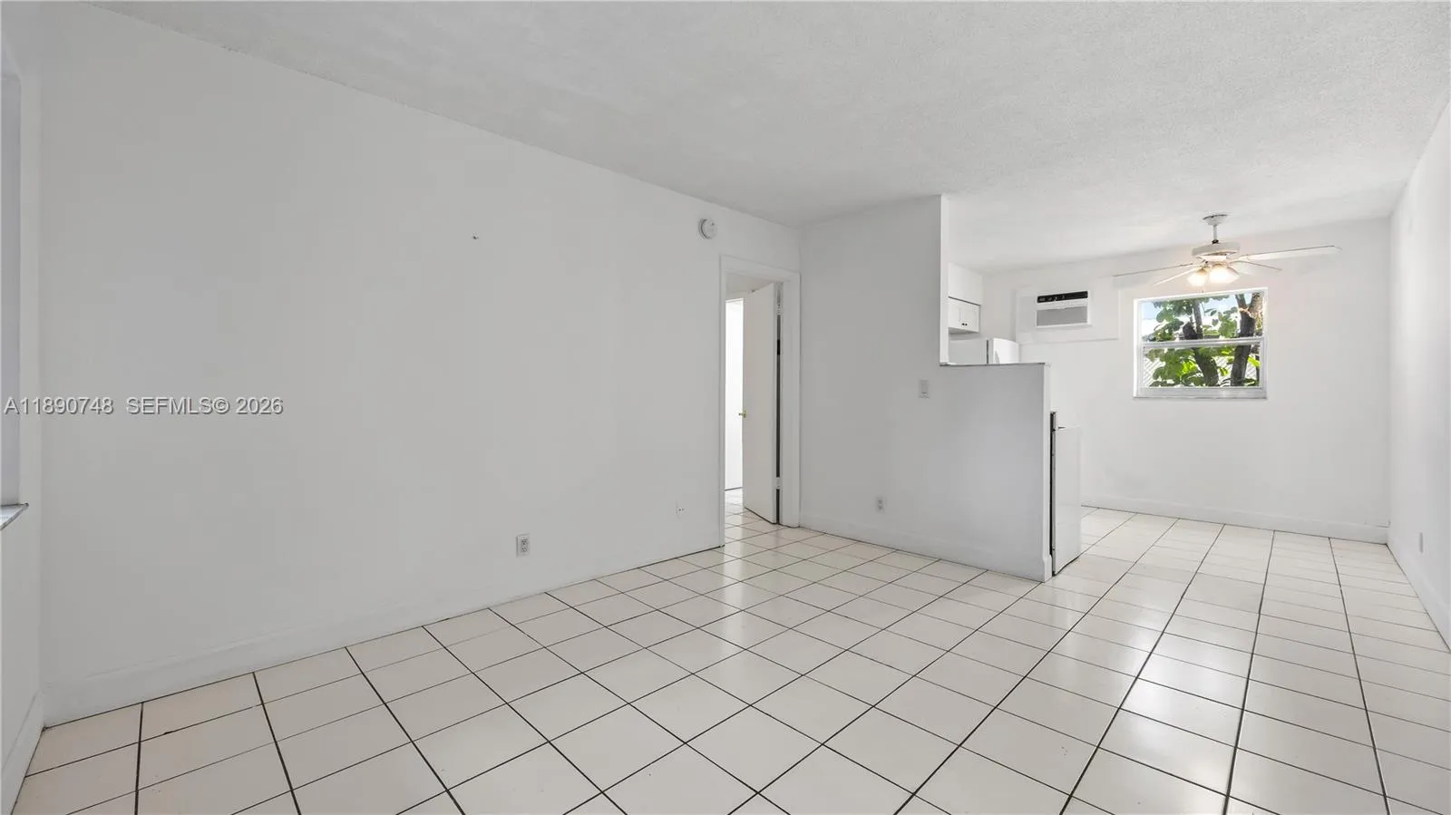 living/dining area.