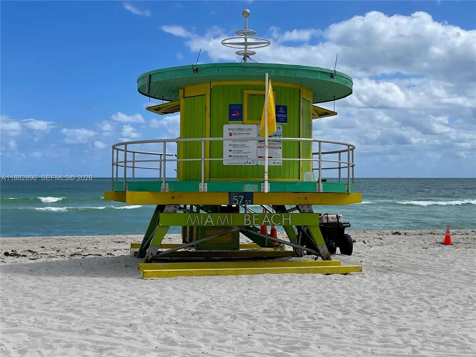 Beach view across the street