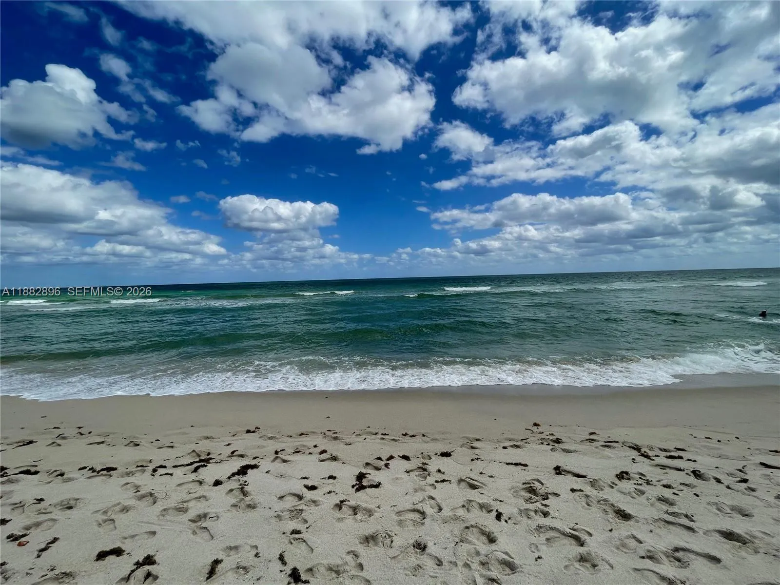 Beach view across the street