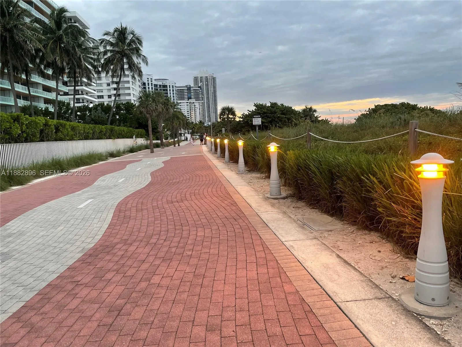 Boardwalk across the street