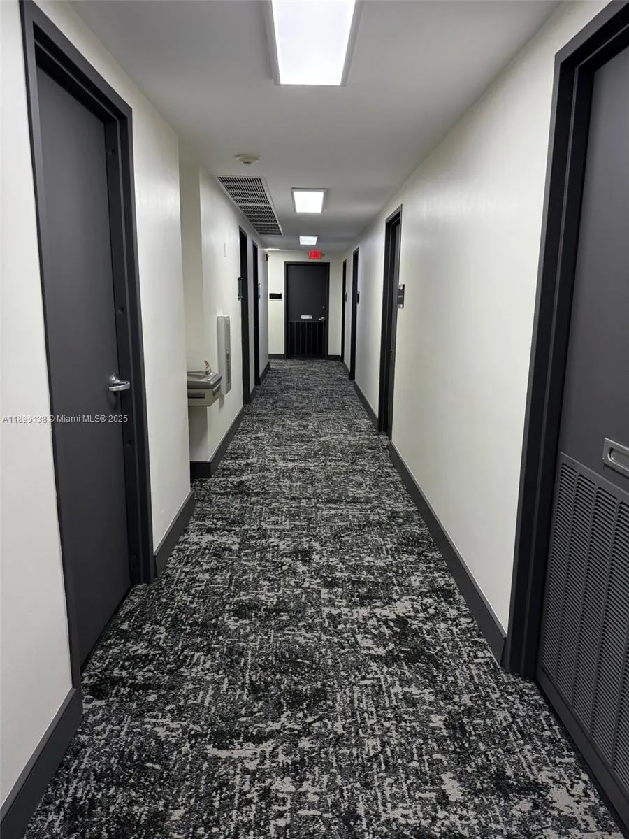 Recently renovated corridors